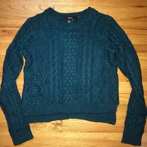 Dark Teal Blue Forever 21 Sweater S